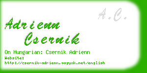 adrienn csernik business card